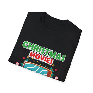 Christmas Movies T-Shirt — Retro TV Holiday Tee