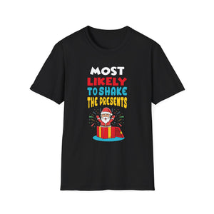 Most Likely To Fix Santa Sleigh Christmas Believe Santa T-Shirt