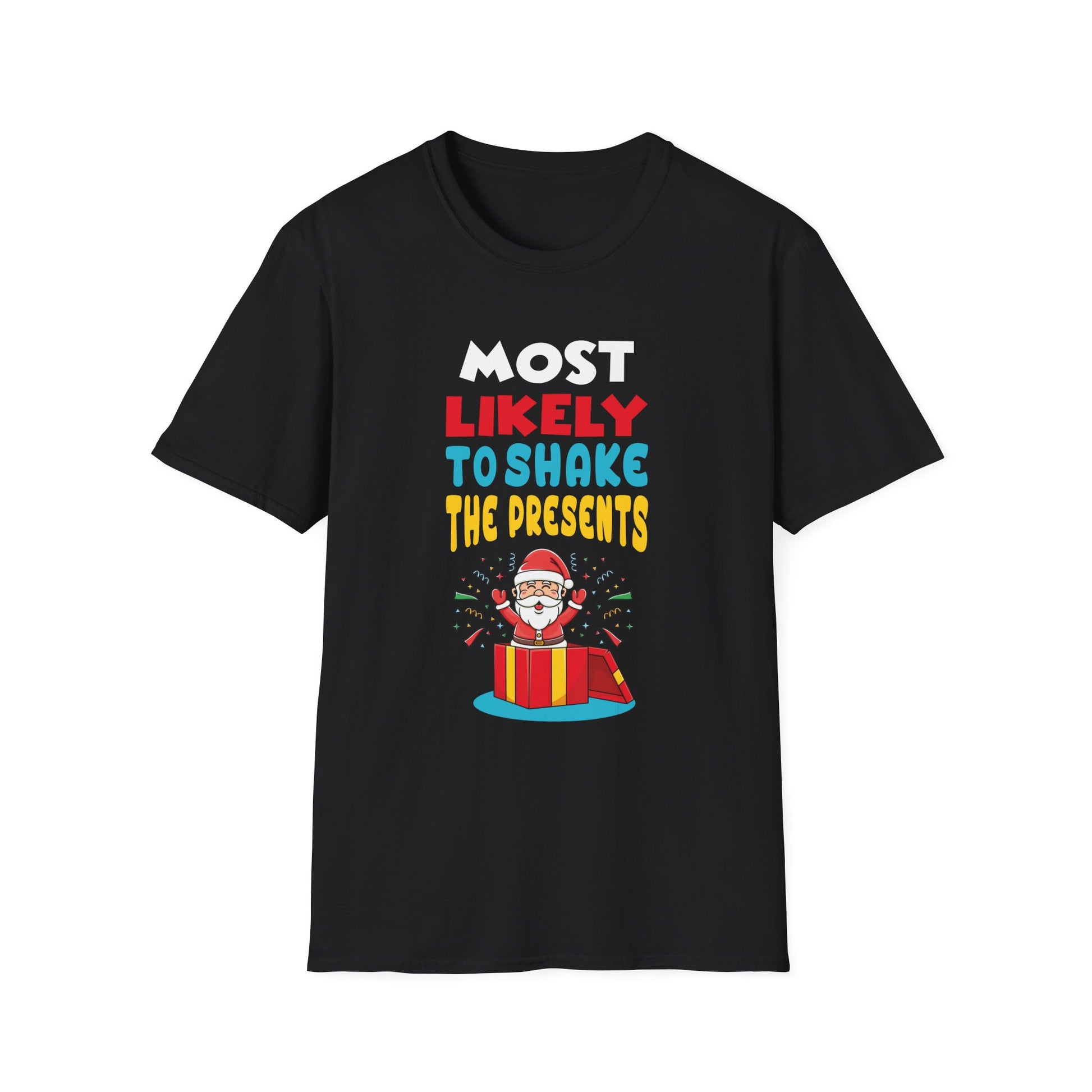 Most Likely To Shake The Presents Funny Christmas Family T-Shirt