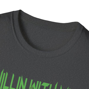 Chilling With My Creeps Halloween- Dancing Ghost Halloween Tee