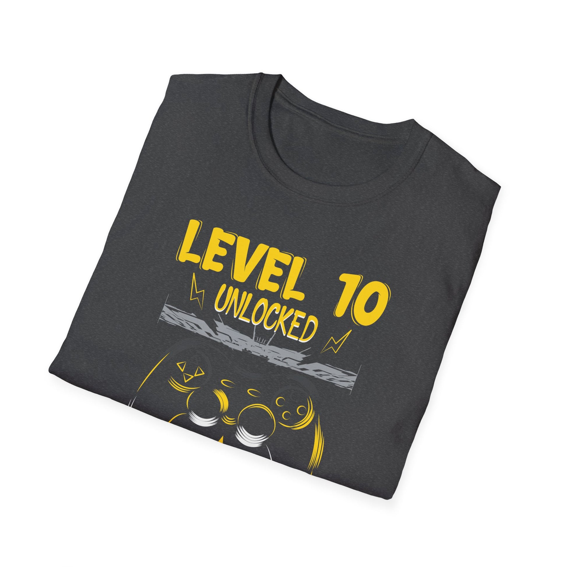 10th Birthday Gamer 10 Year Old Funny Bday Boy Nine Son Unisex T-Shirt