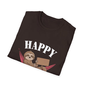 Happy Slothgiving T-Shirt — Cute Sloth Thanksgiving Graphic Tee  Unisex T-Shirt