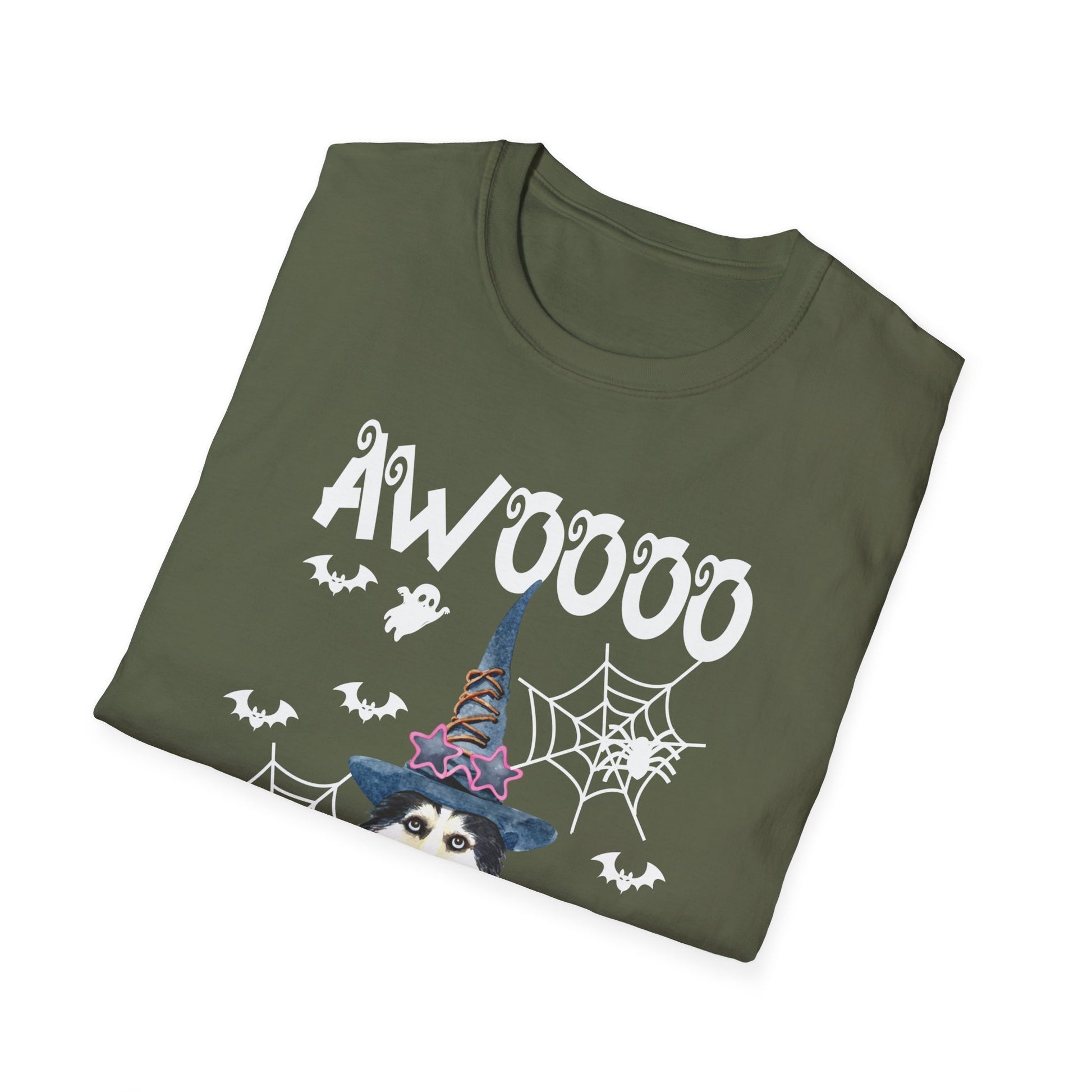 Husky Halloween Funny Siberian Husky Halloween Tee  Unisex Softstyle T-Shirt