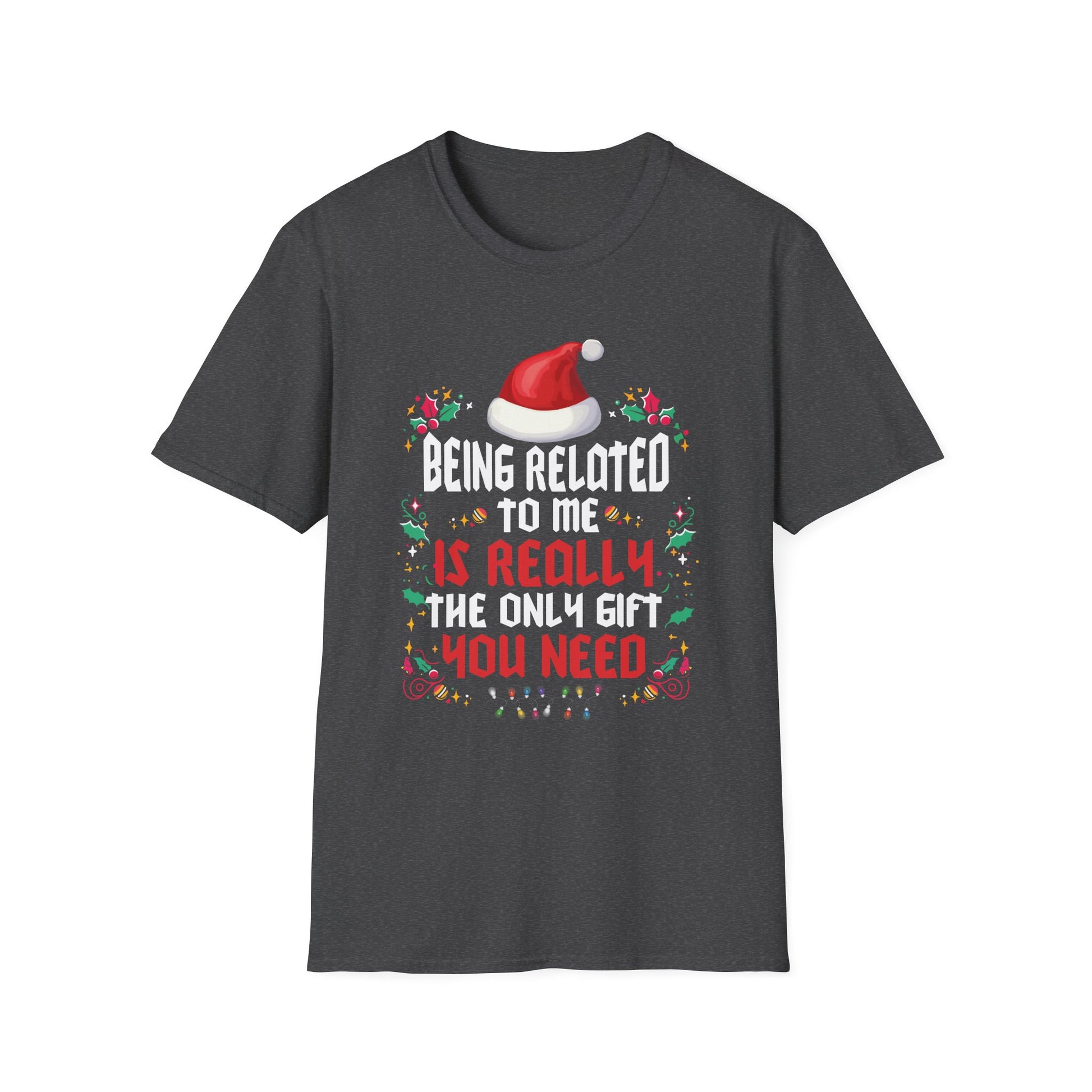 Being Related To Me Funny Christmas Family Xmas Pajamas T-Shirt