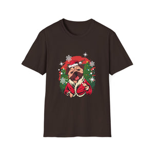 Christmas French Bulldog Outfit Santa Christmas Unisex T-Shirt