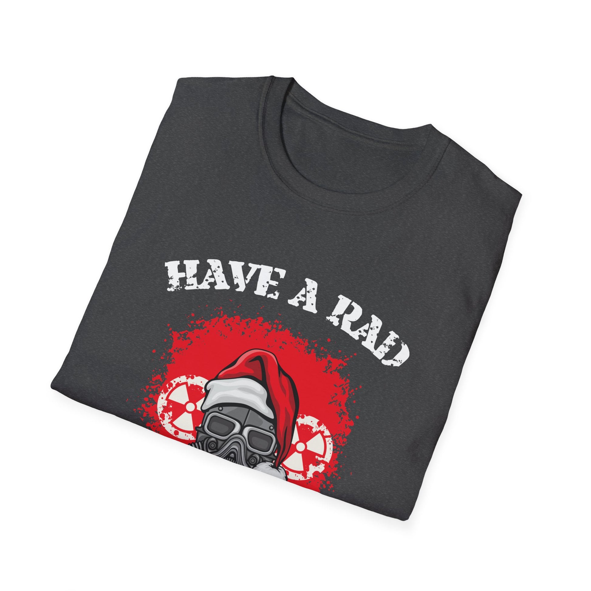 Have a Rad Christmas T-Shirt — Retro Gas Mask Santa Holiday Tee