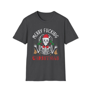 Merry Fucking Christmas Adult Offensive Christmas Unisex Softstyle T-Shirt