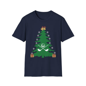 Golf Christmas Tree T-Shirt — Holiday Golfers Funny Golf Ornament Tee