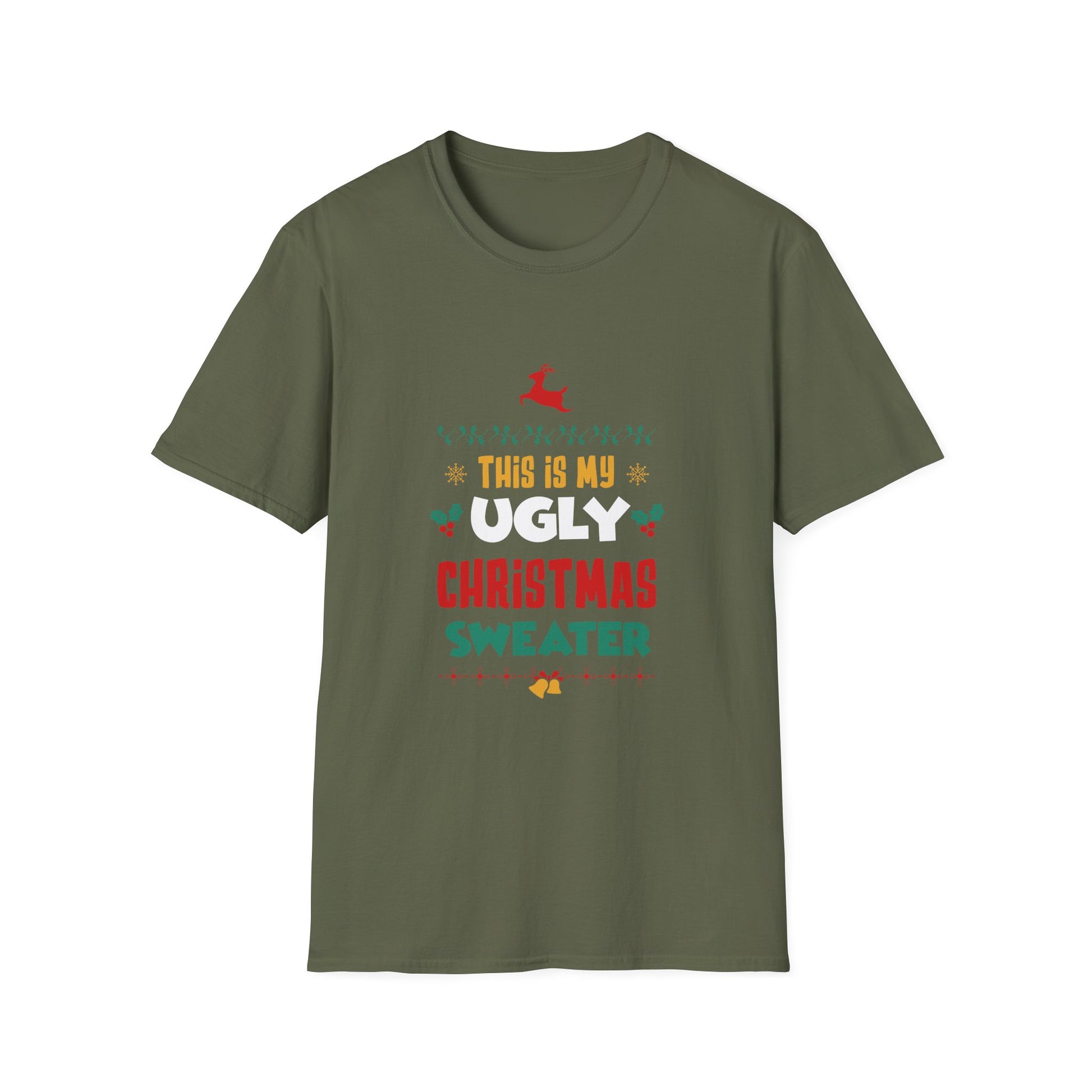 Ugly Christmas Sweater T‑Shirt — “This Is My Ugly Christmas Sweater” Holiday Tee