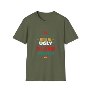 Ugly Christmas Sweater T‑Shirt — “This Is My Ugly Christmas Sweater” Holiday Tee