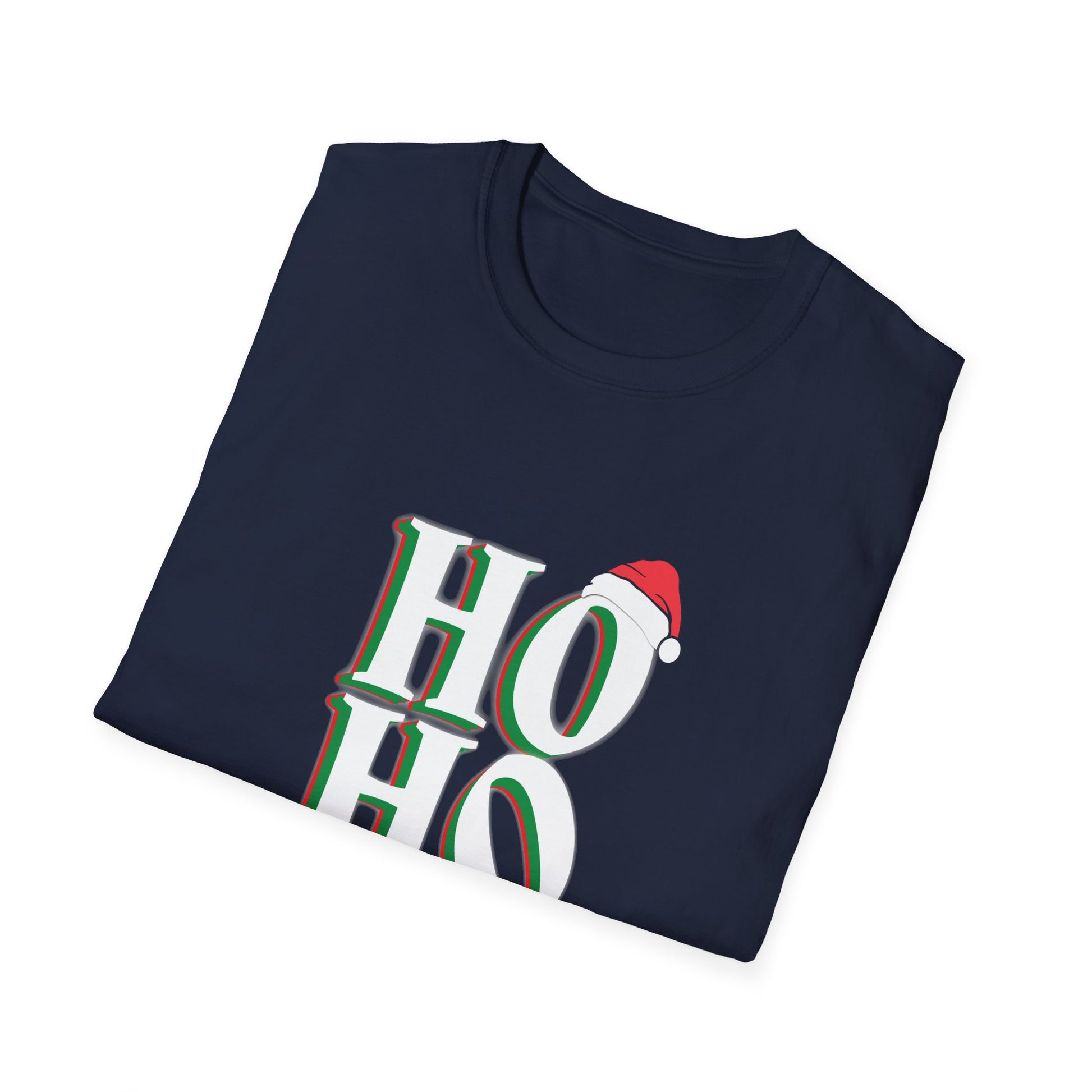 Ho Ho Ho Christmas T-Shirt — Santa Hat Holiday Tee