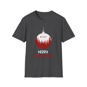 Christmas Ornament T-Shirt — 'Merry Christmas' Forest Bauble Holiday Tee