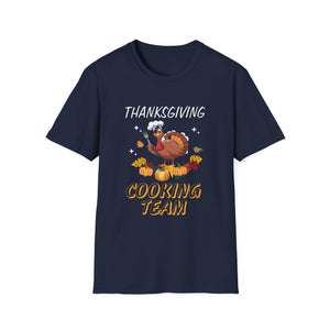Thanksgiving Cooking Team T-Shirt – Funny Turkey Chef Holiday Tee  Unisex T-Shirt