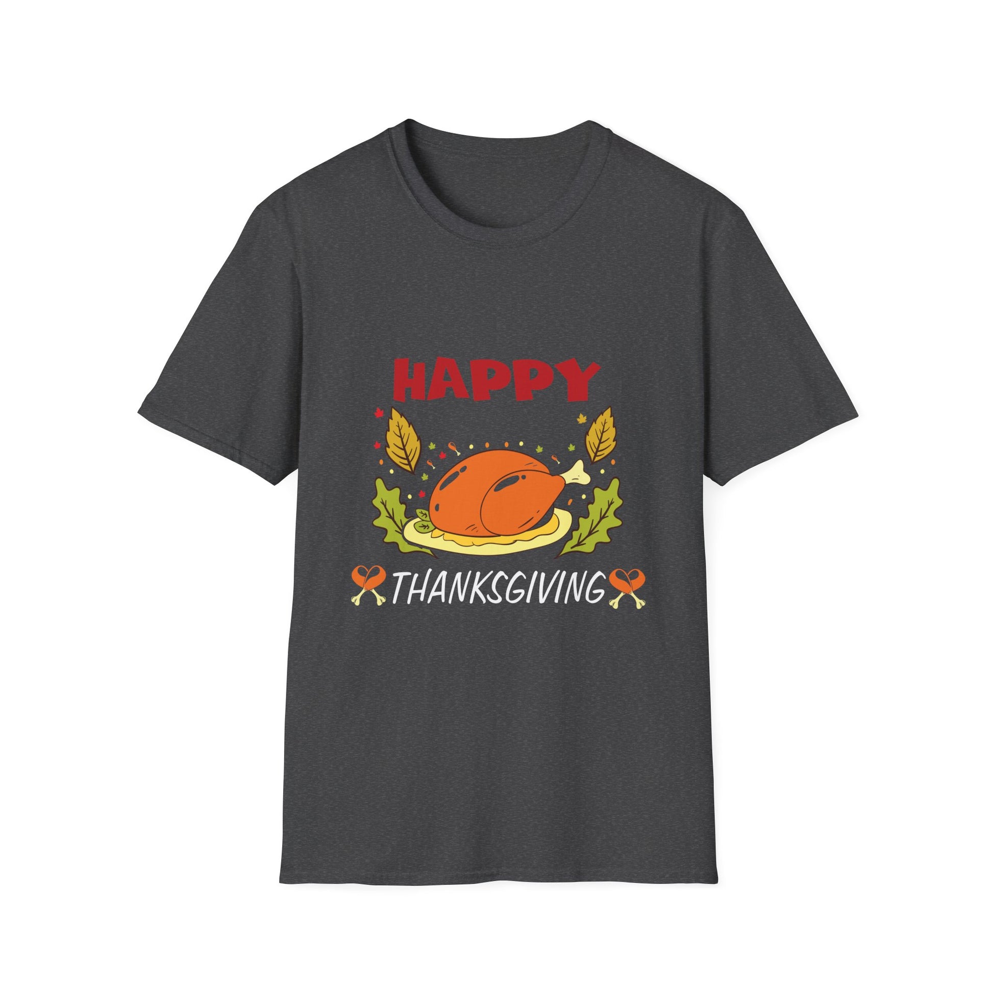 Thanksgiving Turkey T-Shirt — "Happy Thanksgiving" Holiday Tee