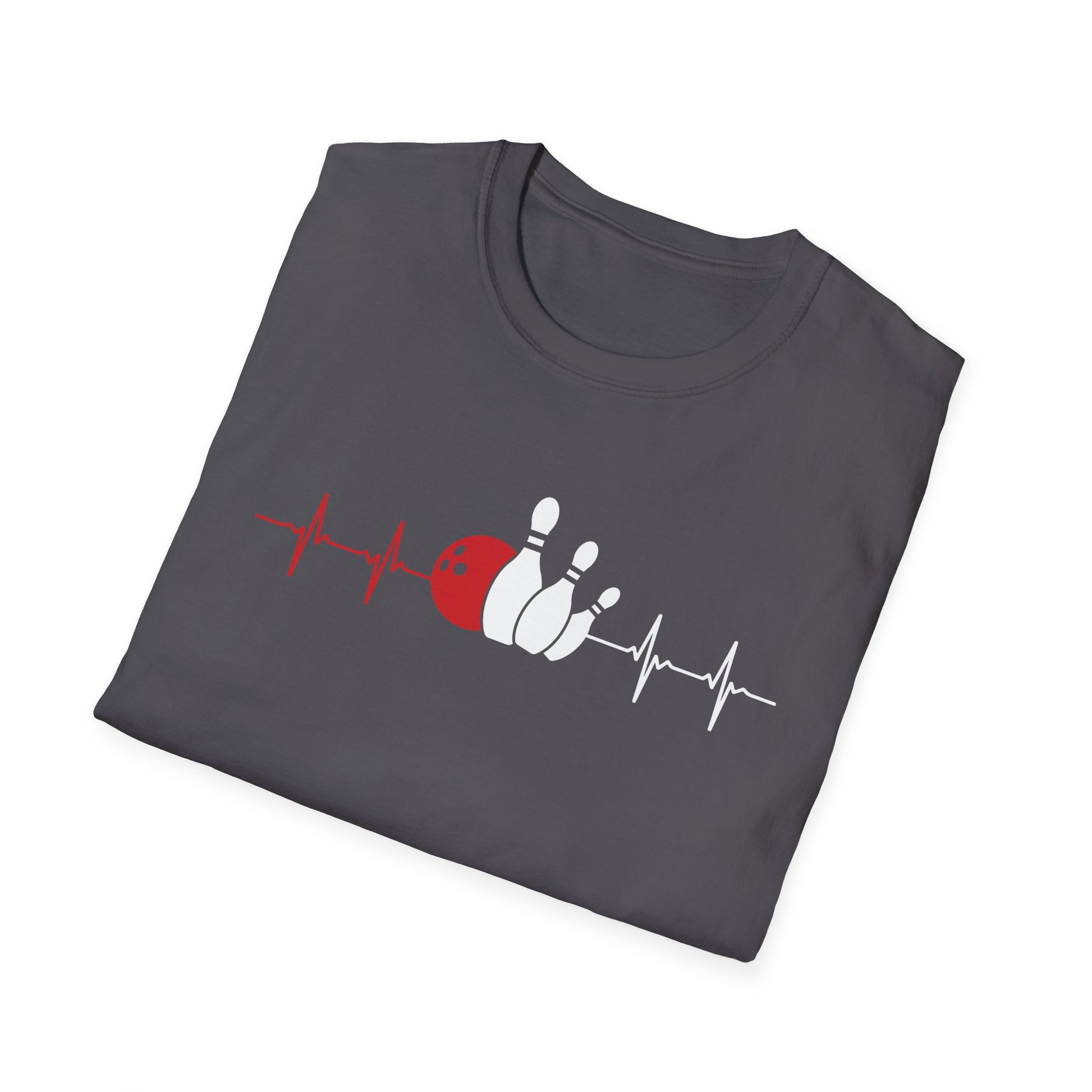 Heartbeat Bowling ECG Pulse Bowling Ball Bowler Unisex T-Shirt