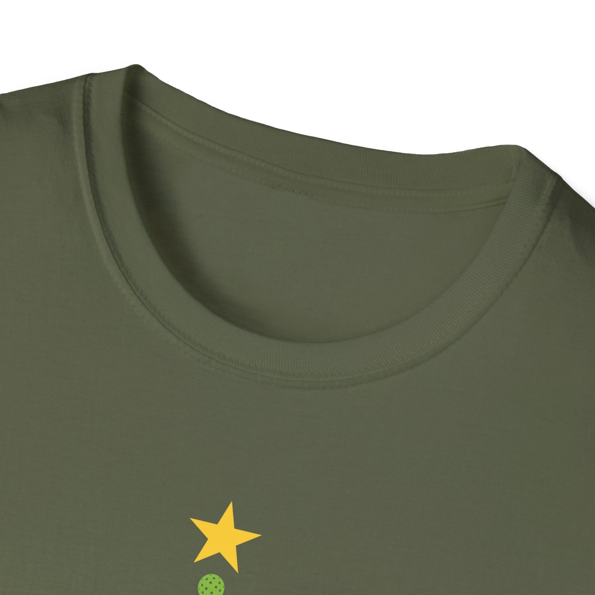 Christmas Pickleball Design_ Christmas Tree Unisex T-Shirt