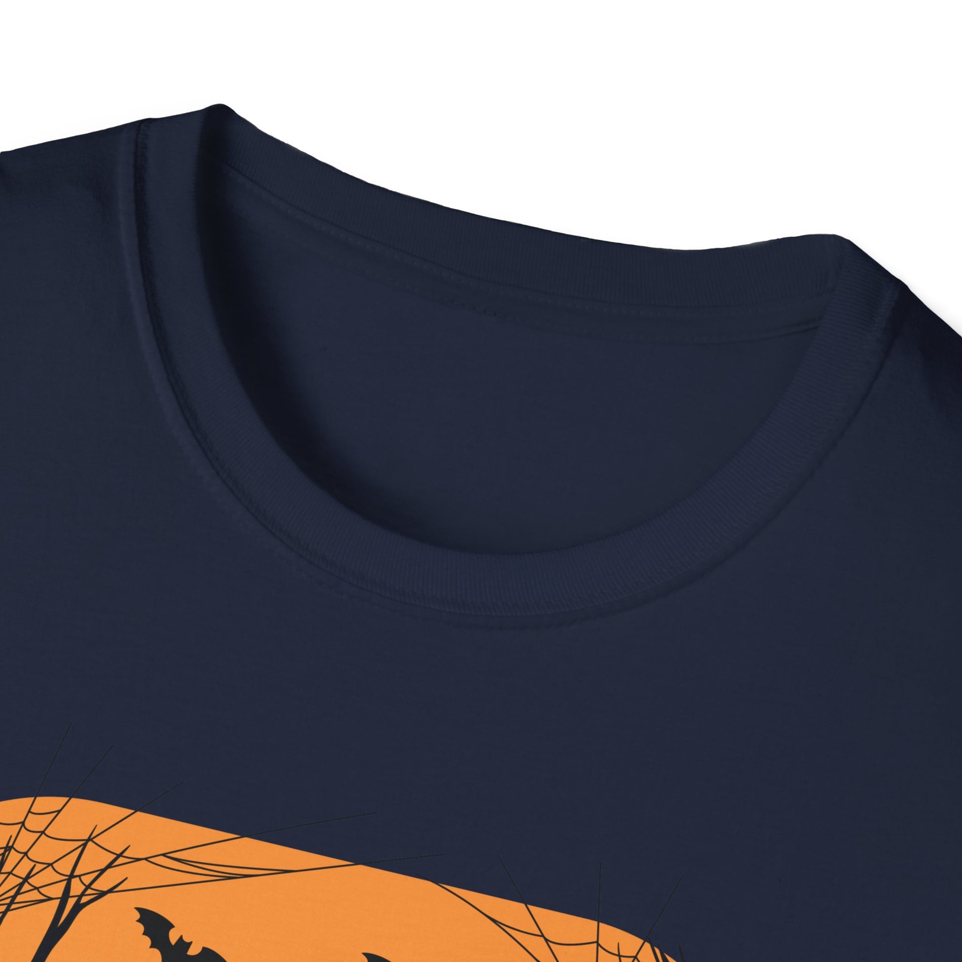 Halloween Black Cat T-Shirt — Spooky Pumpkin & Bats Tee