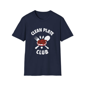 Clean Plate Club T-Shirt — Funny Eating & Foodie Tee  Unisex T-Shirt