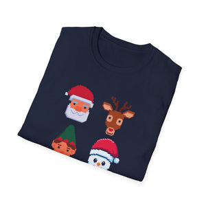 Christmas Santa Elf Lights Gaming Controllers Xmas Boys Kids T-Shirt