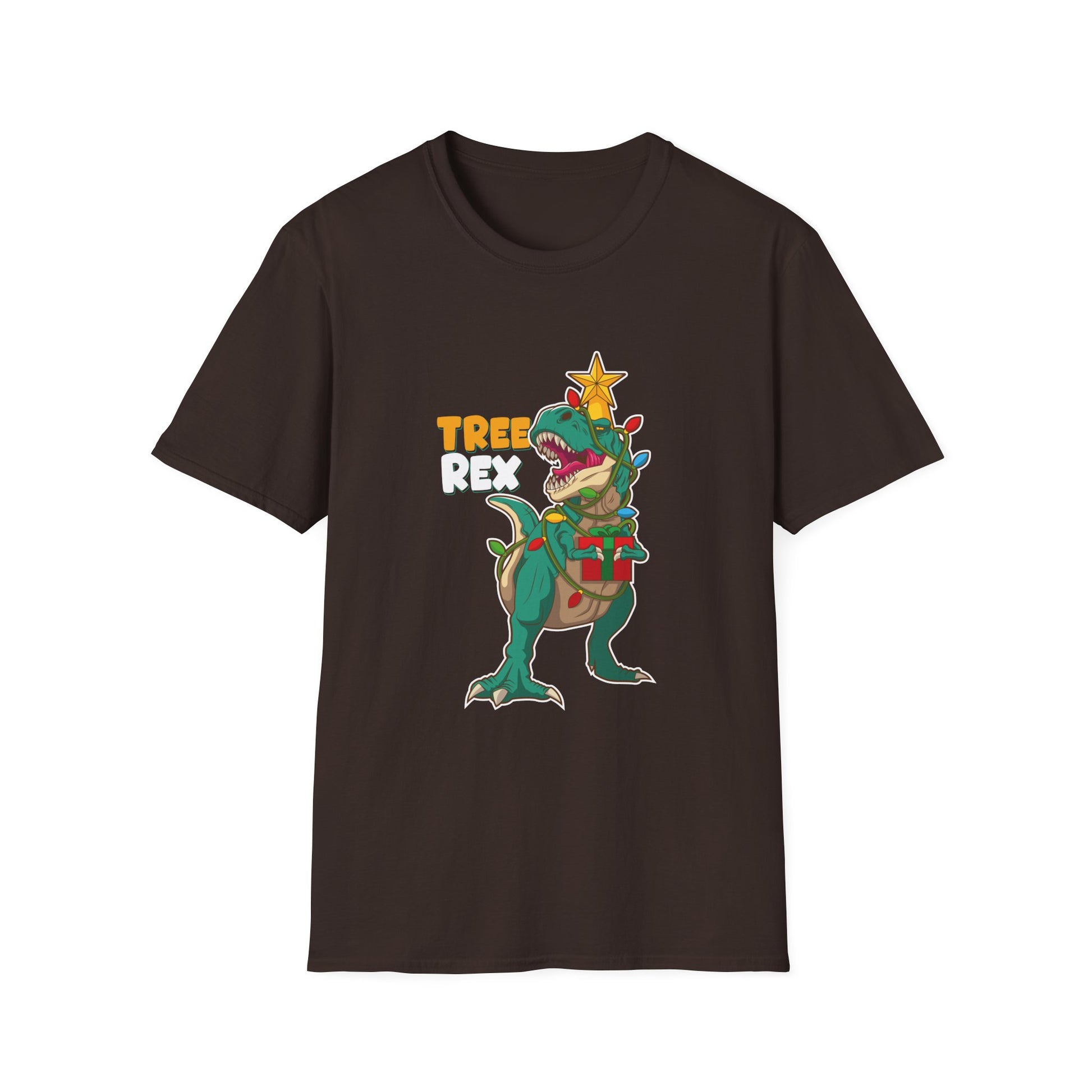 T-Shirt — "Tree Rex" Funny Christmas Dinosaur Tee