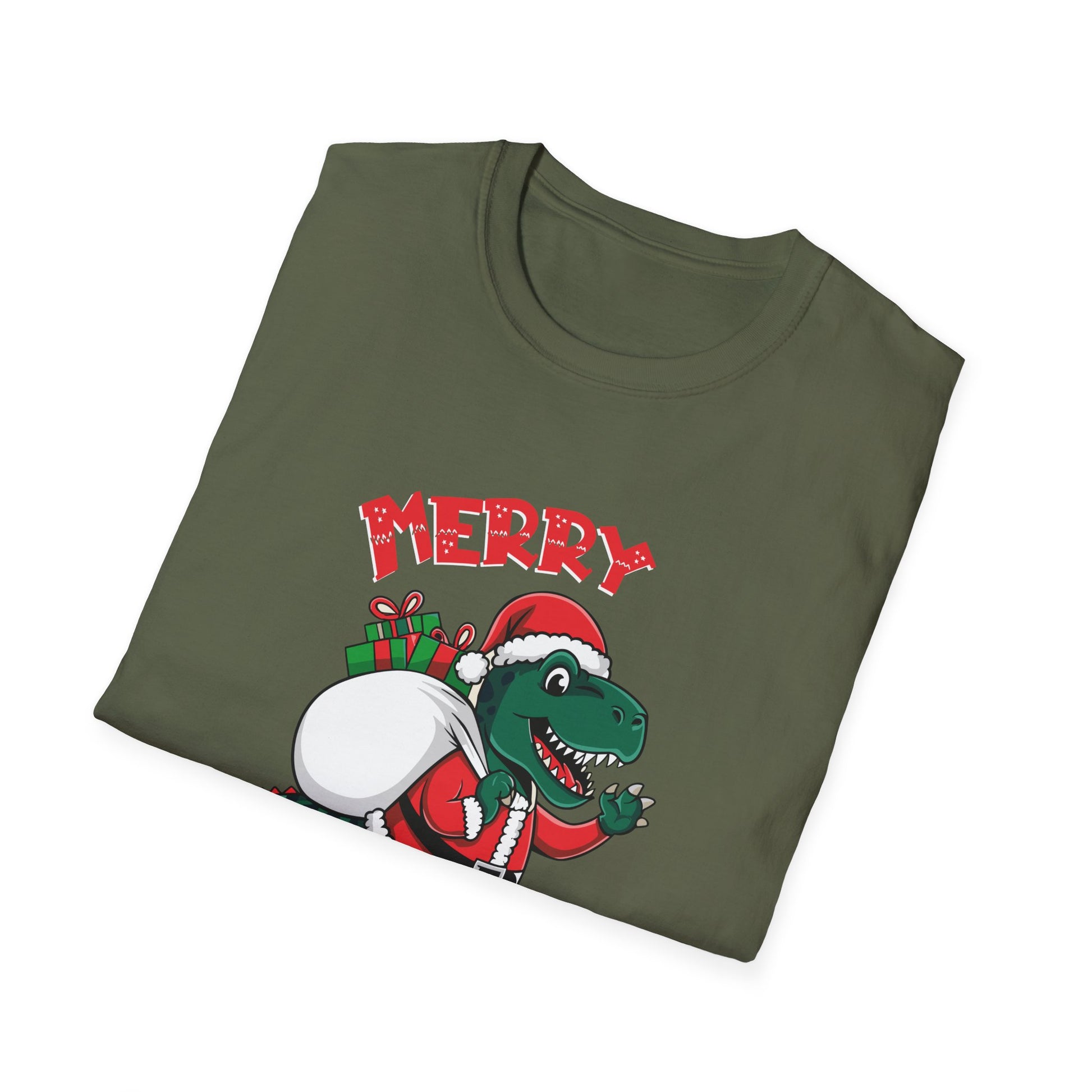 Christmas Dinosaur_ Xmas Christmas_ Ugly Christmas Elf Unisex T-Shirt