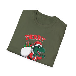 Christmas Dinosaur_ Xmas Christmas_ Ugly Christmas Elf Unisex T-Shirt