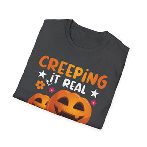 Creeping It Real On Halloween Halloween Costume Men Women Tee  Unisex Softstyle T-Shirt
