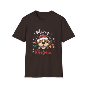 Christmas Merry Woofmas Funny Christmas Dog Unisex T-Shirt