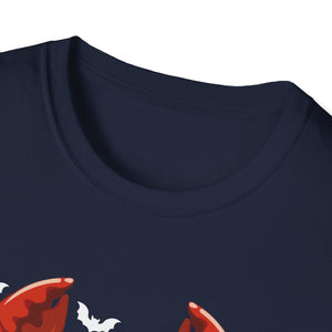 Happy Halloween Boo Spiders Witch Hat Halloween Tee Unisex Softstyle T-Shirt