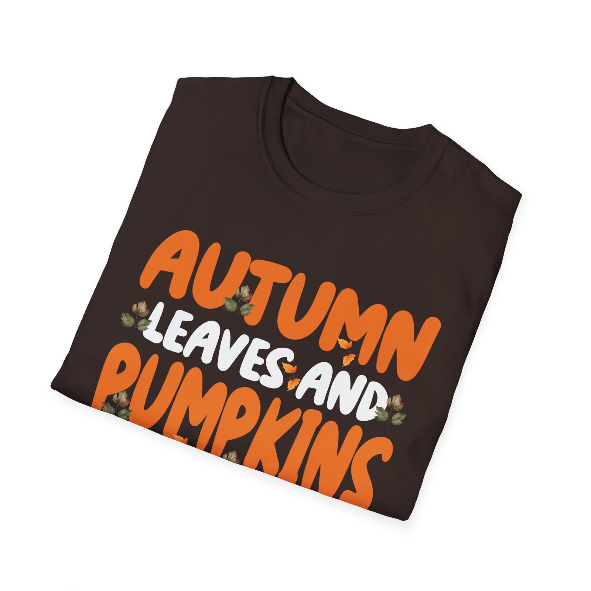 Autumn Leaves and Pumpkins Please T-Shirt