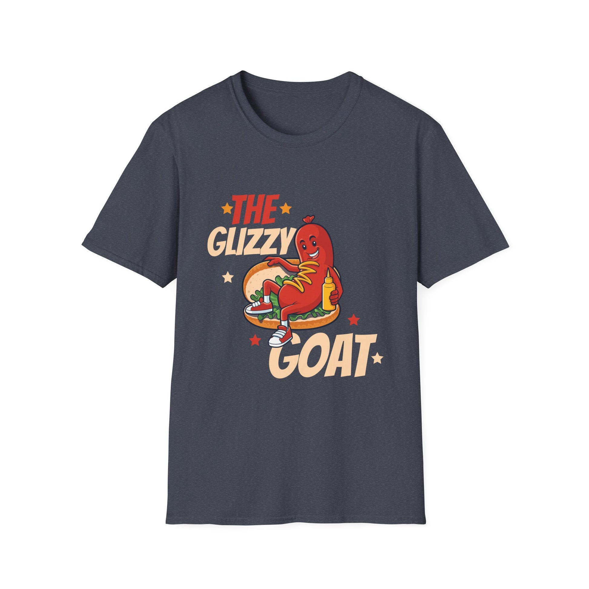 The Glizzy Goat Funny Hot Dog Pun Meme Gobble Hotdog Gobbler Unisex T-Shirt