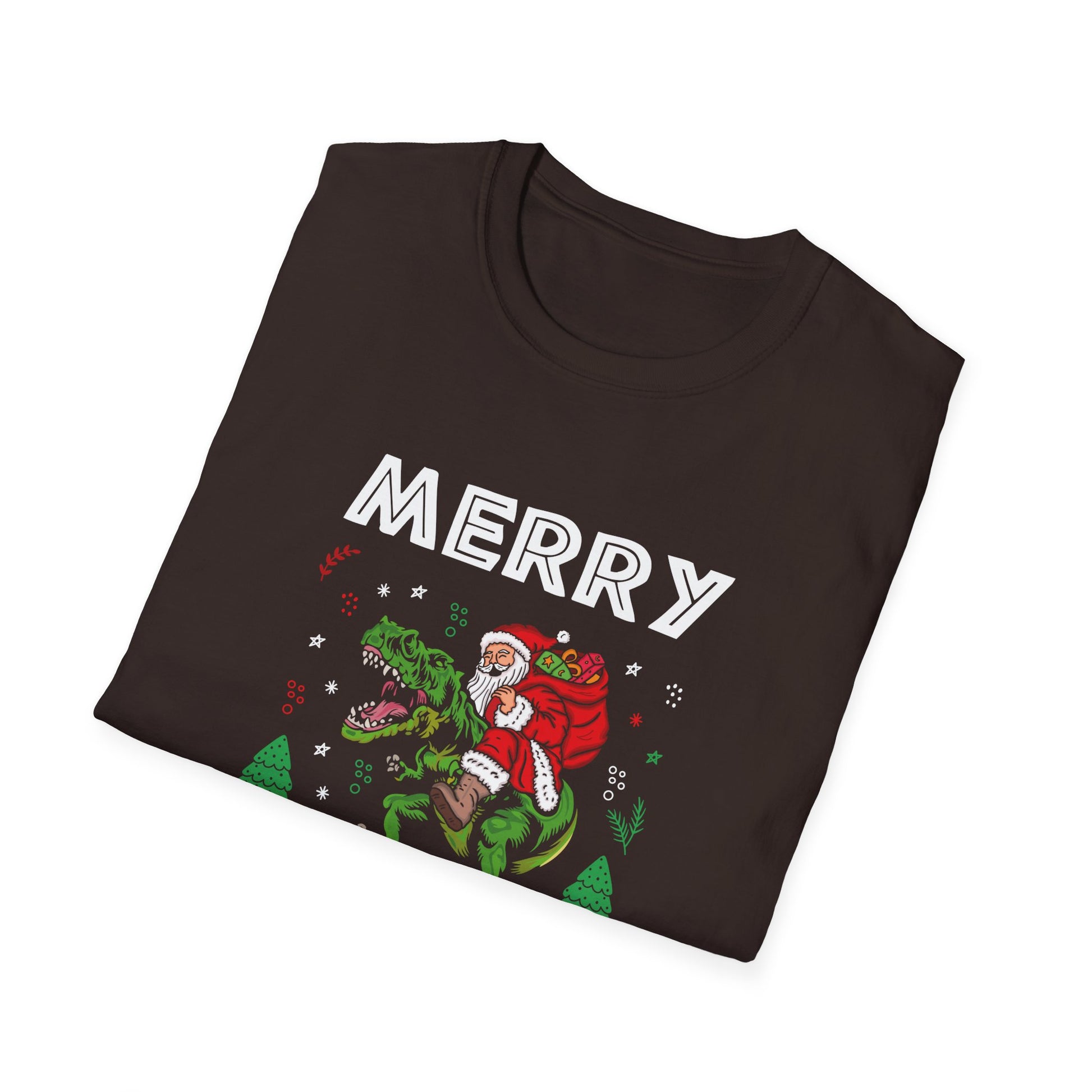 Christmas Dinosaur Xmas Christmas Ugly Christmas Elf p Unisex T-Shirt