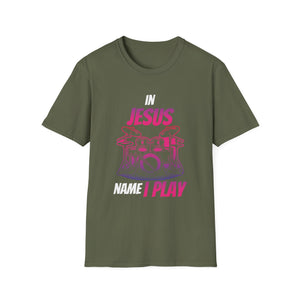 BoredKoalas Jesus Name I Play Drums Unisex T-Shirt