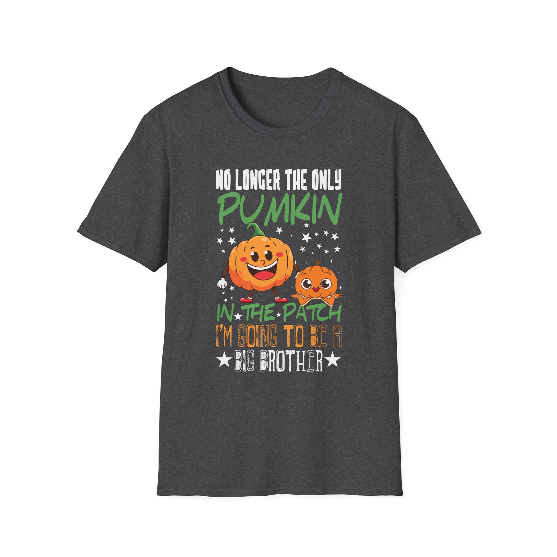Pumpkin Patch Big Brother T-Shirt — 'No Longer the Only Pumpkin in the Patch' Fall Pregnancy Announcement Tee