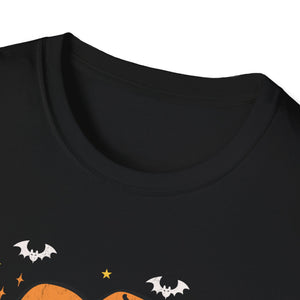 Cute Ghost in Cowboy Hat T-Shirt — Western Halloween Graphic Tee