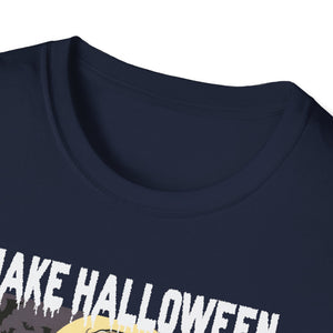 Funny Trump Halloween MAKE HALLOWEEN SCARY AGAIN Unisex Softstyle T-Shirt