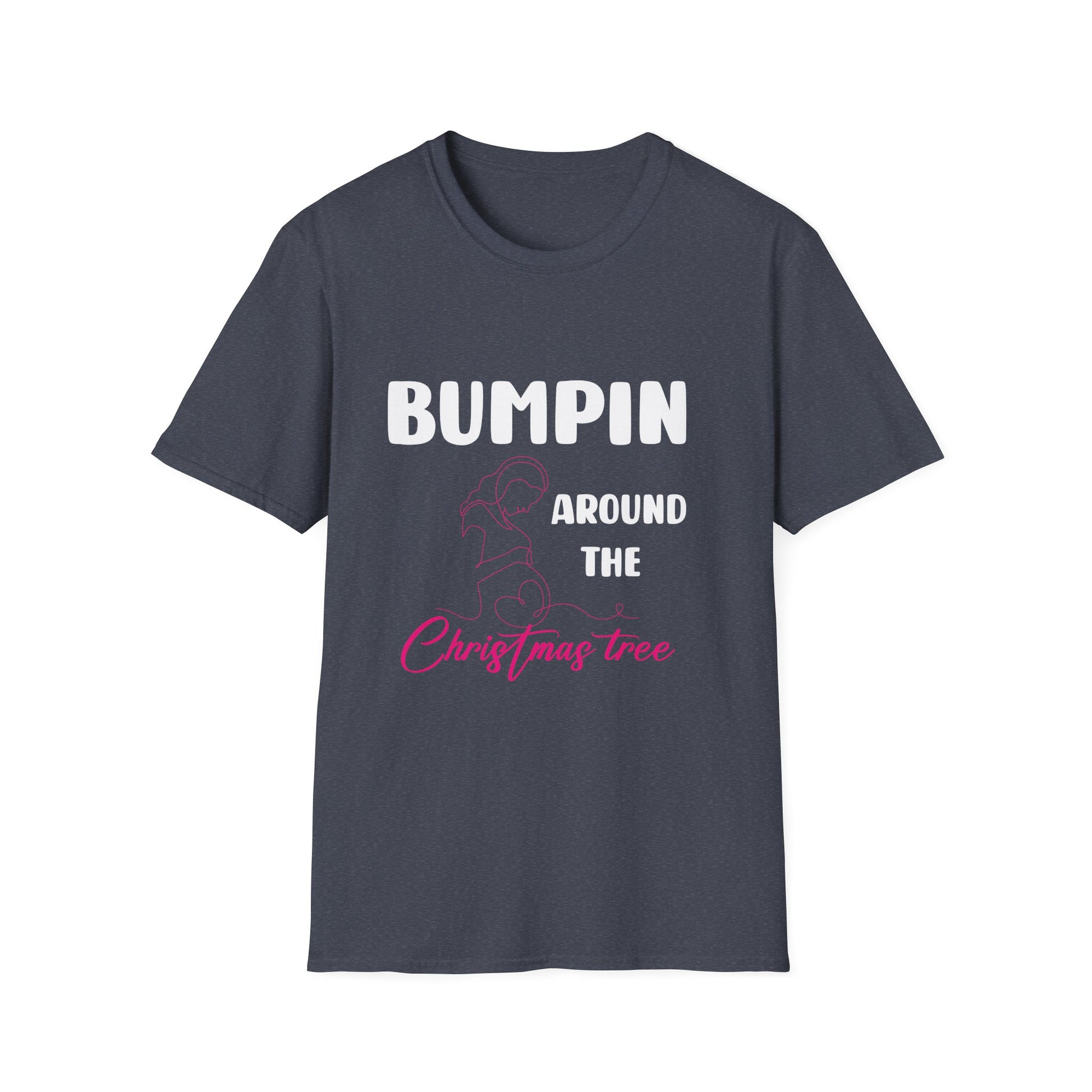 Bumping Around the Christmas Tree Christmas Pregnancy Unisex T-Shirt