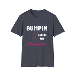 Bumping Around the Christmas Tree Christmas Pregnancy Unisex T-Shirt
