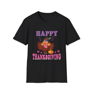 Female Turkey Happy Thanksgiving  Unisex T-Shirt