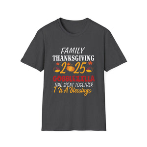 Thanksgiving Family T-Shirt | Gobblezilla 2025