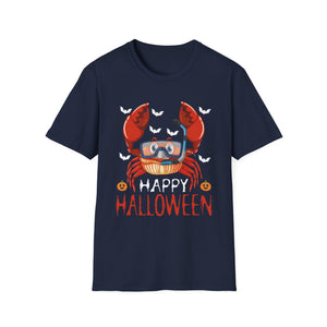 Happy Halloween Boo Spiders Witch Hat Halloween Tee Unisex Softstyle T-Shirt
