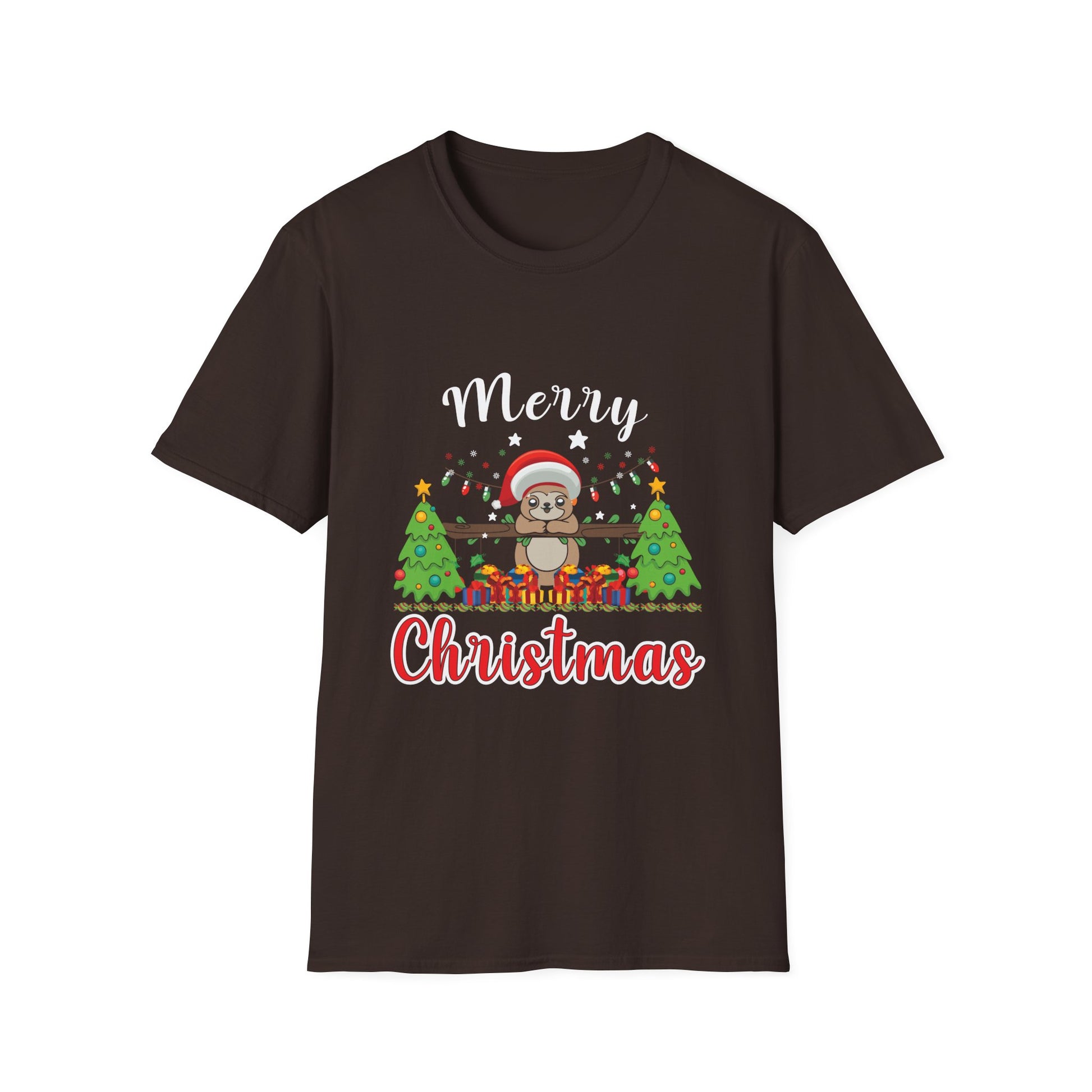 Christmas Sloth T-Shirt — Merry Christmas Cute Holiday Tee