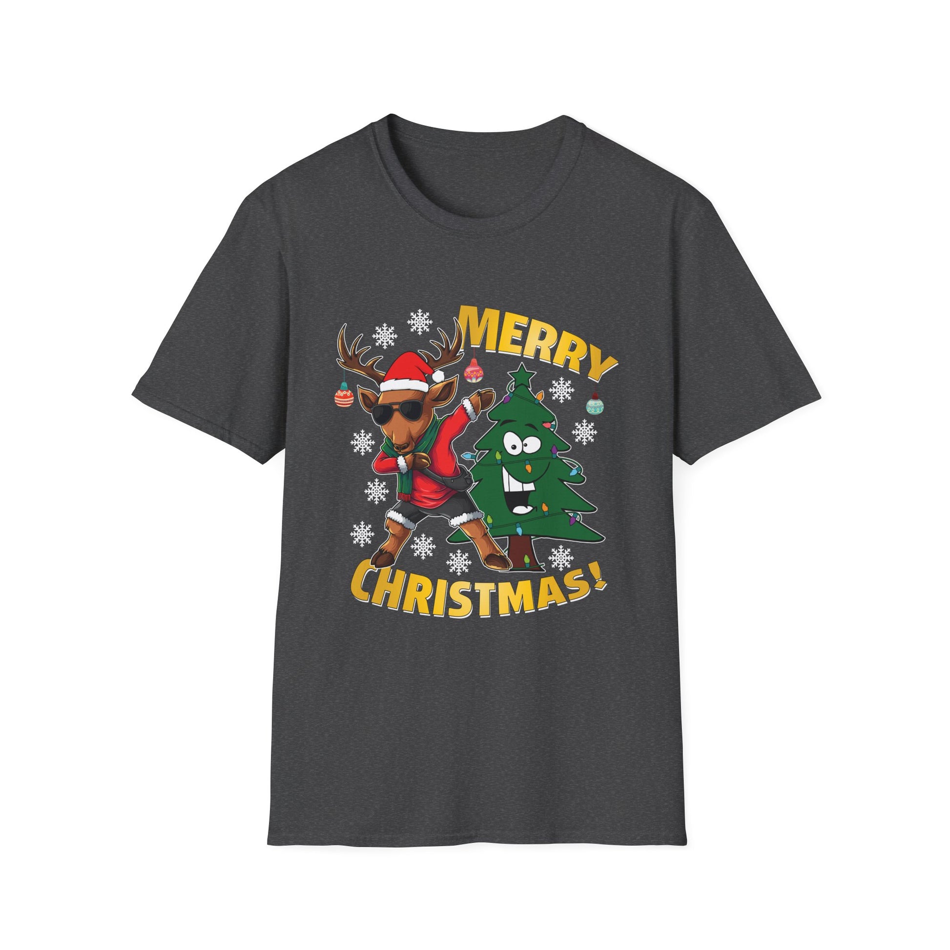 Christmas Reindeer & Tree Shirt – Merry Christmas Holiday Tee