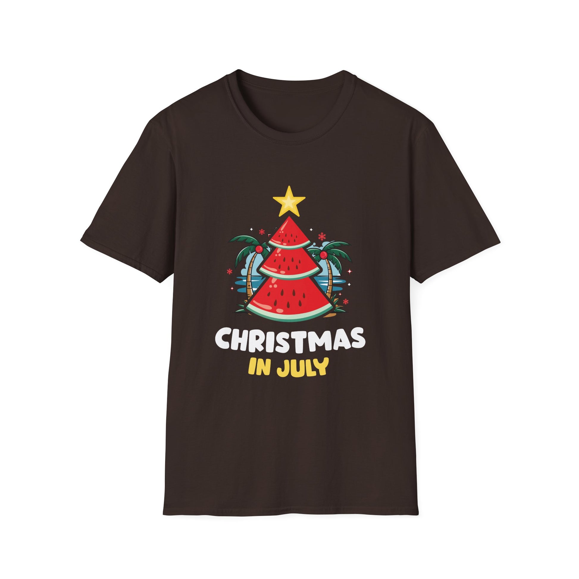 Christmas in July T‑Shirt — Watermelon Tree Summer Holiday Tee