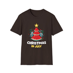 Christmas in July T‑Shirt — Watermelon Tree Summer Holiday Tee