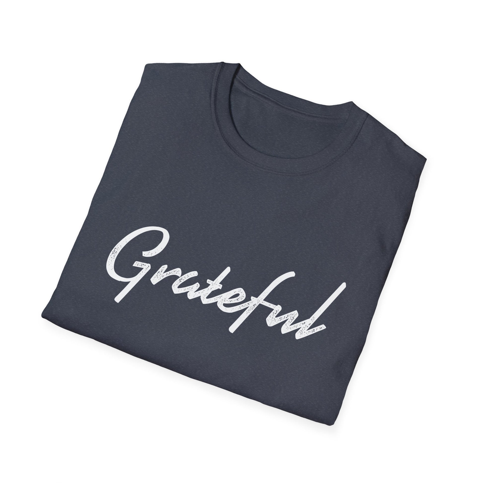 Grateful Script Tee — Casual Inspirational T-Shirt  Unisex T-Shirt