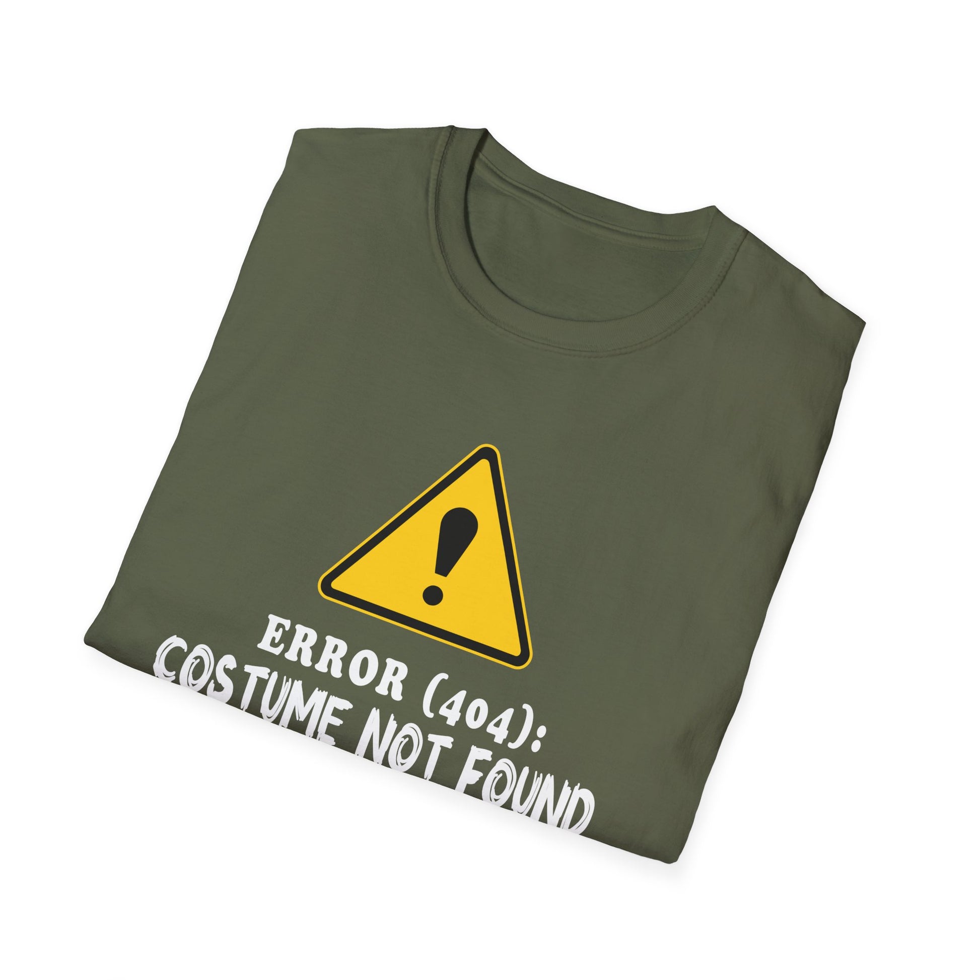 Error 404: Costume Not Found T-Shirt – Funny Halloween Tech Tee