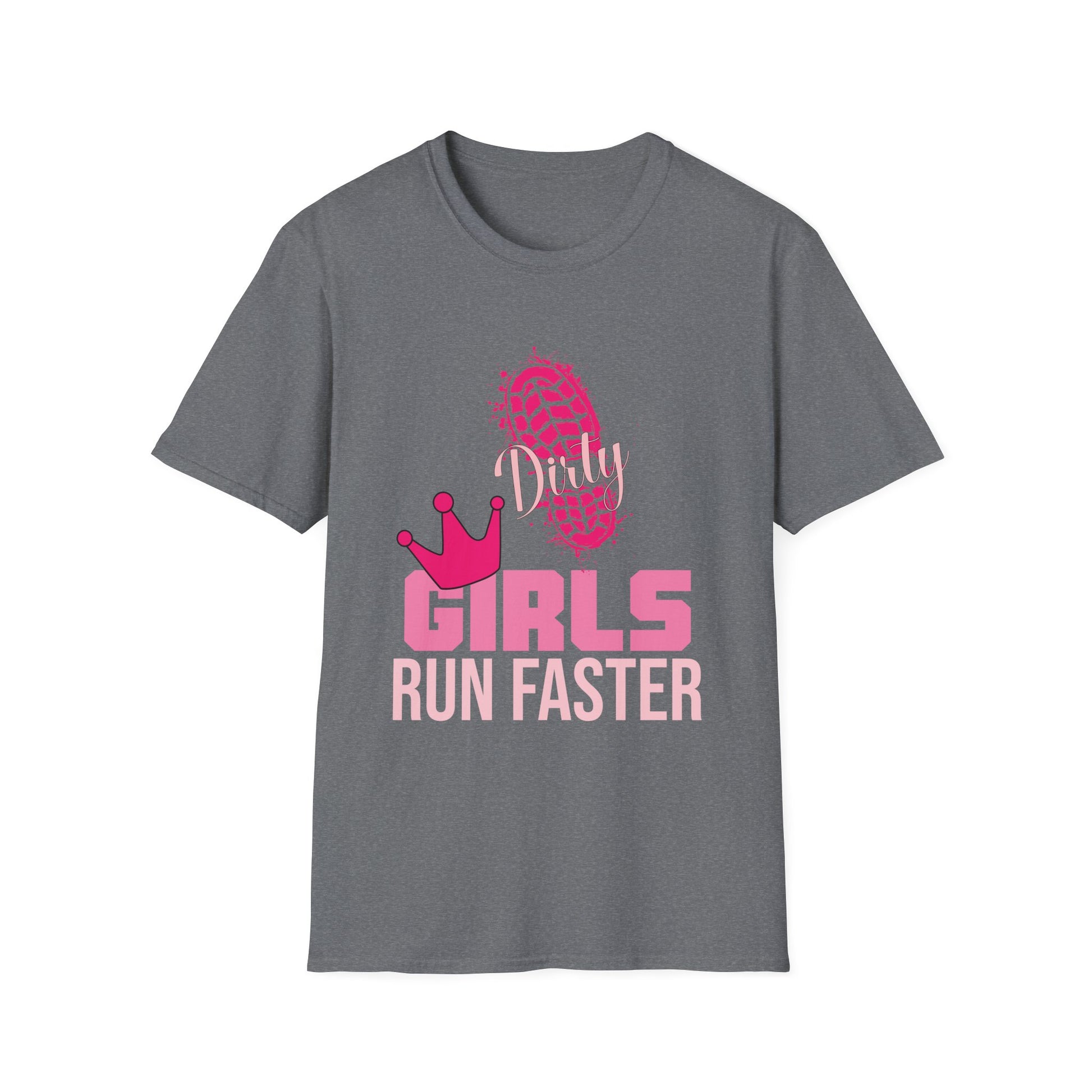 Mud Run Damen Dirty Girls Run Faster Running Gone Muddy Unisex T-Shirt