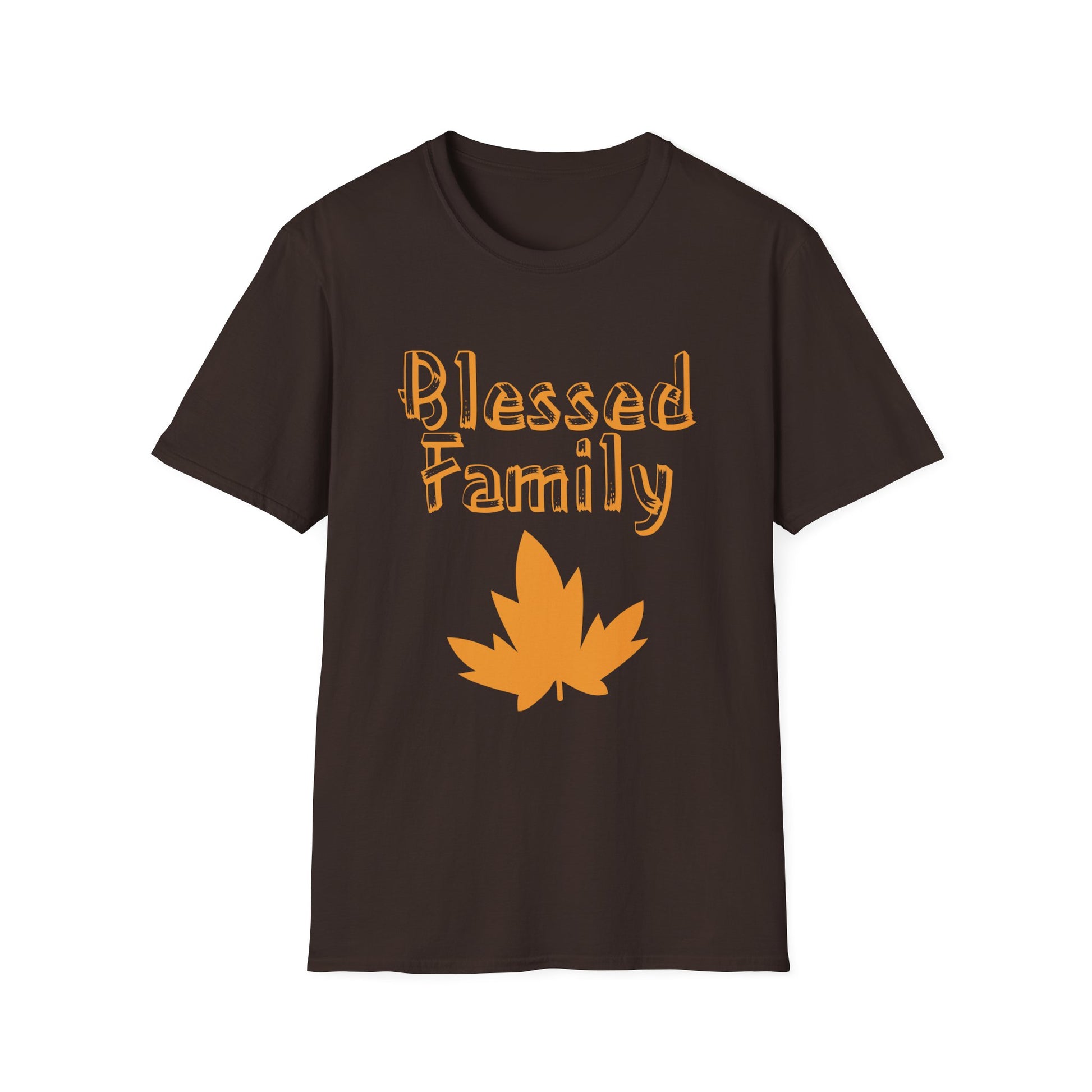 Blessed Family T-Shirt — Fall Leaf Family Tee  Unisex T-Shirt
