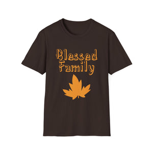 Blessed Family T-Shirt — Fall Leaf Family Tee  Unisex T-Shirt